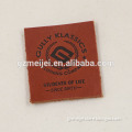 Custom small clothing genuine leather label